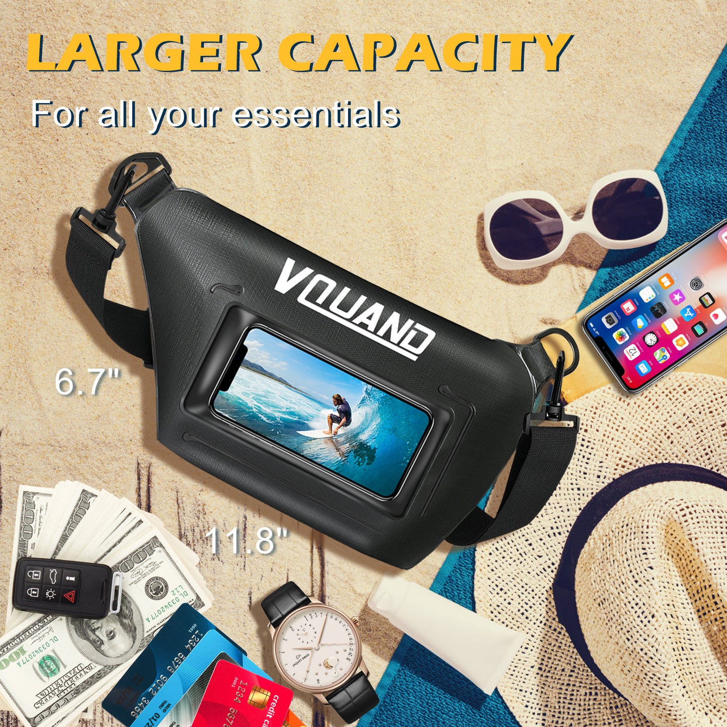 Waterproof Pouch Screen Touch Sensitive Waterproof Fanny Pack