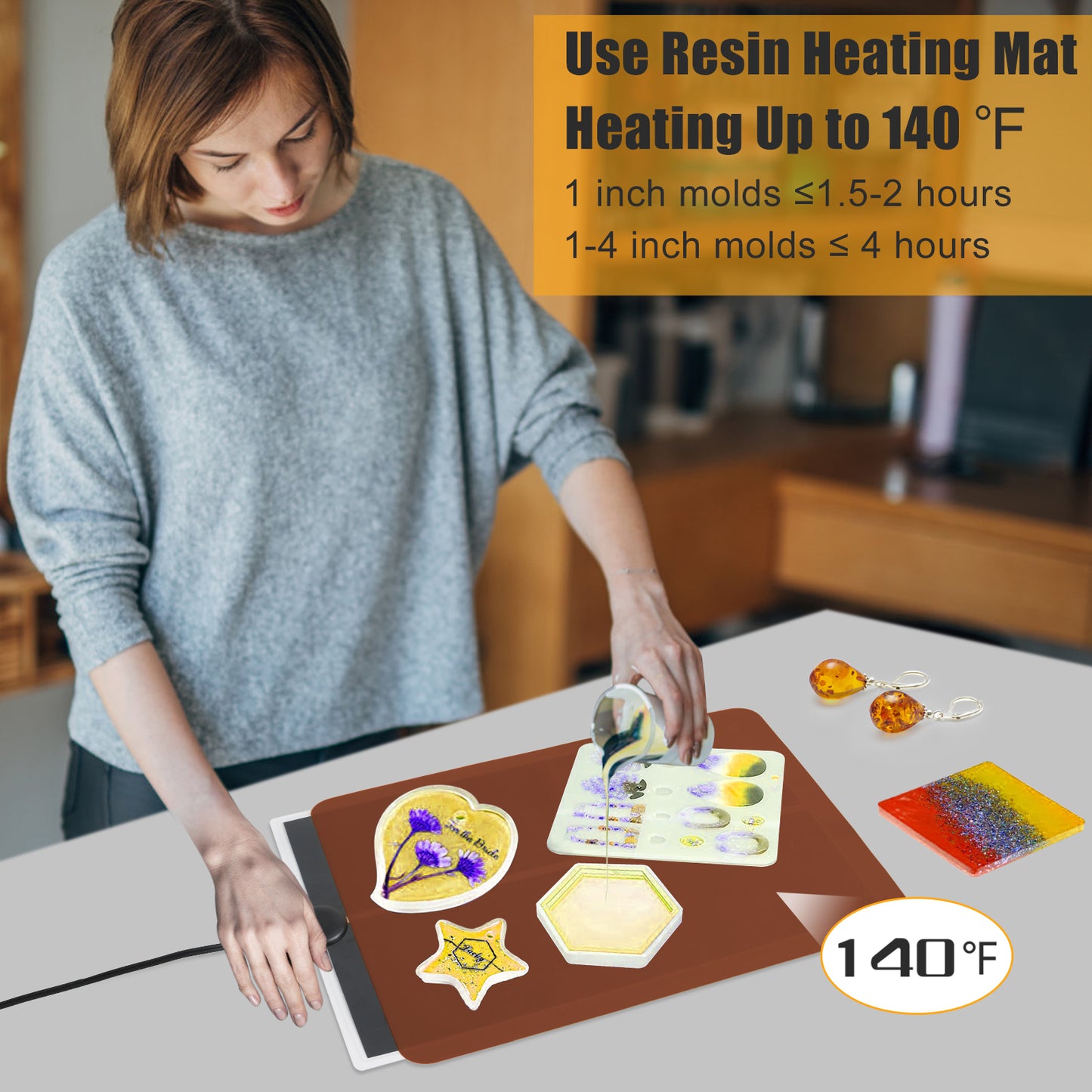 Resin Heating Mat with Timer