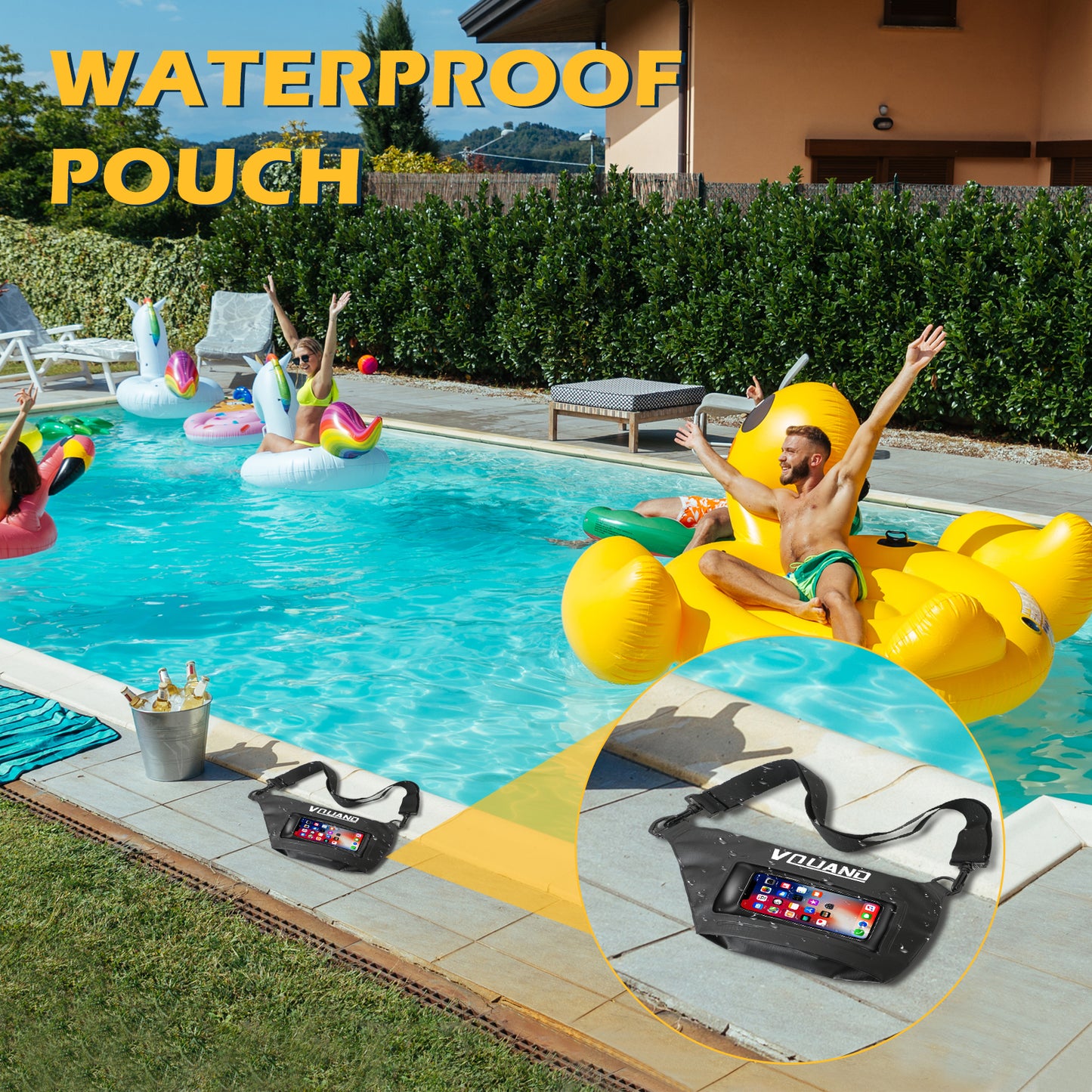Waterproof Pouch Screen Touch Sensitive Waterproof Fanny Pack