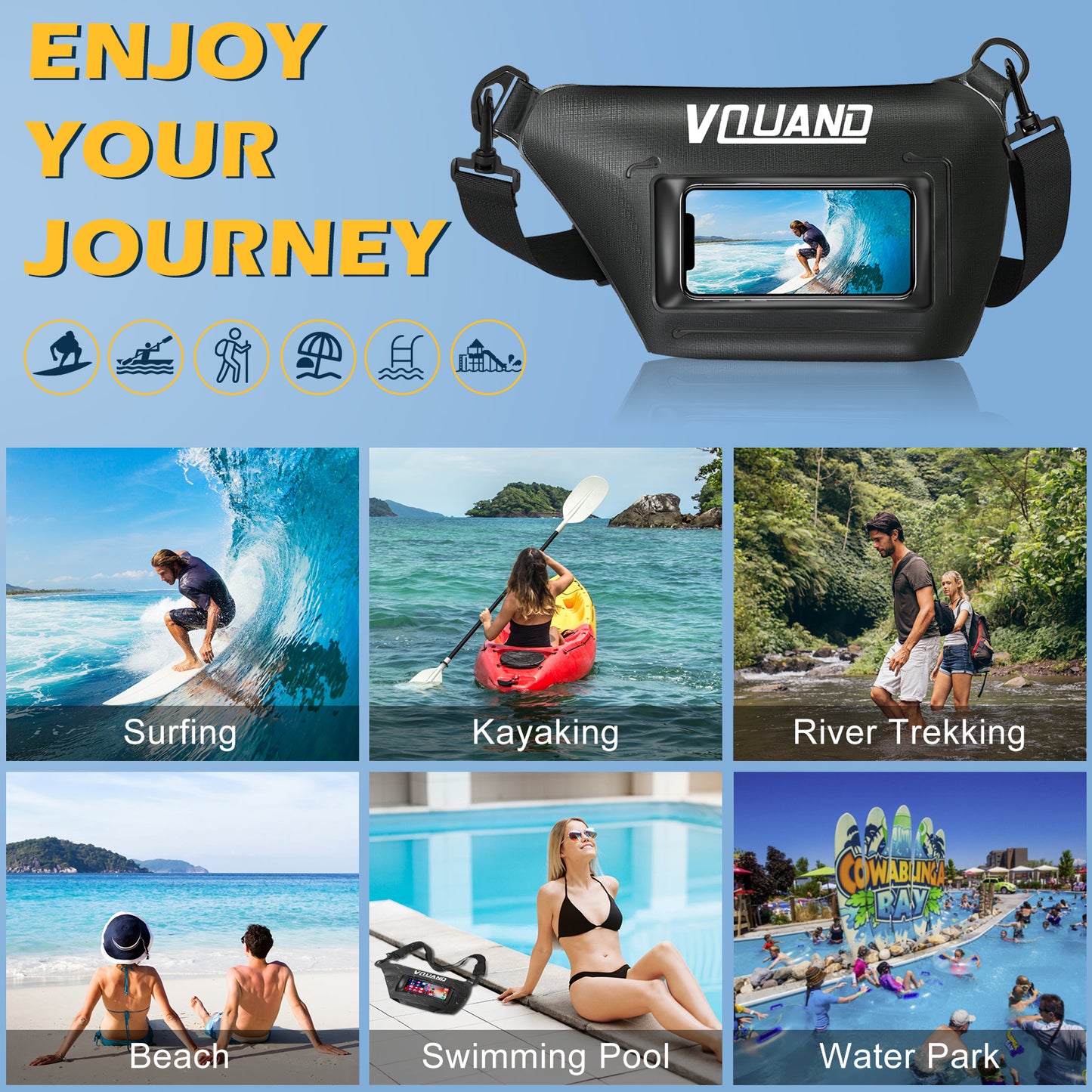 Waterproof Pouch Screen Touch Sensitive Waterproof Fanny Pack