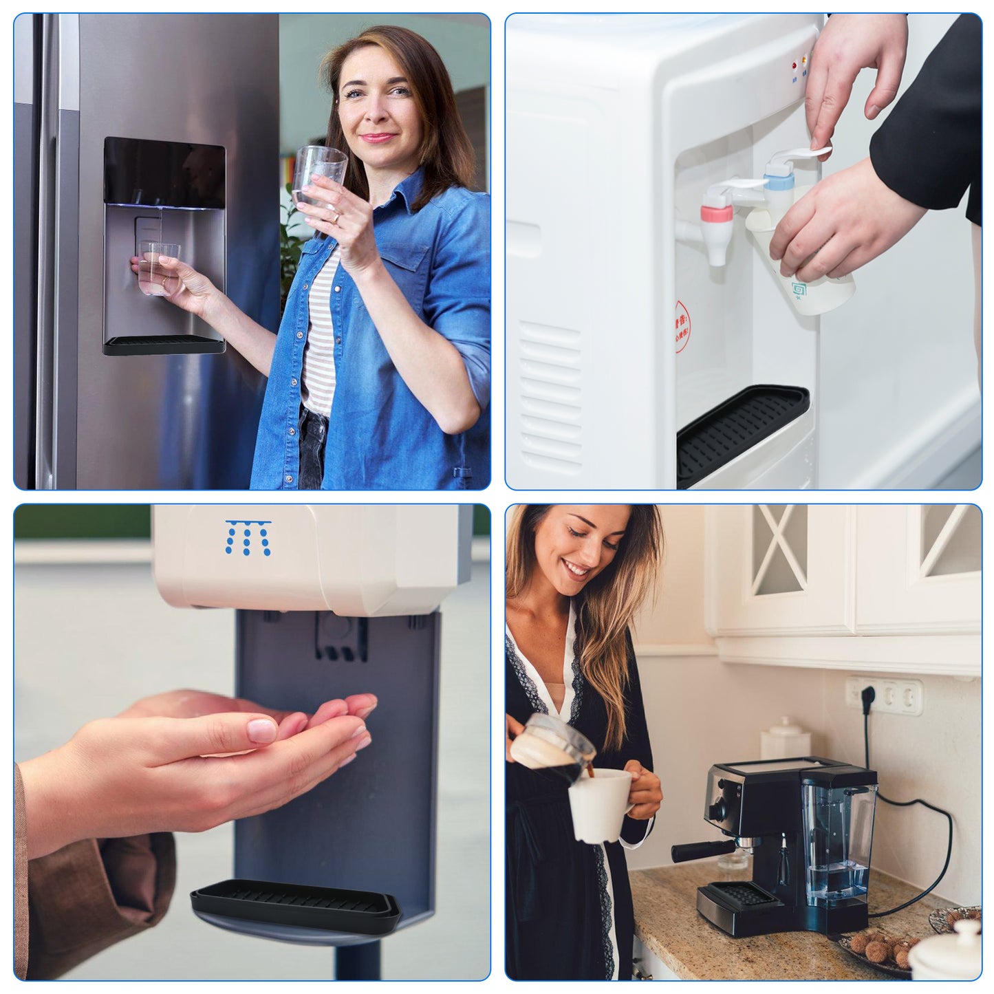 2 PCS Silicone Refrigerator Drip Catcher