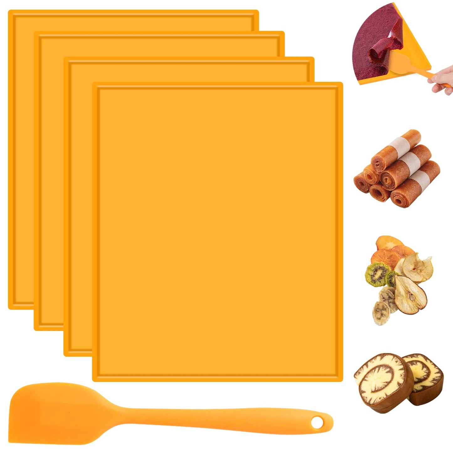 4PCS Silicone Dehydrator Sheets Dehydrator Mats