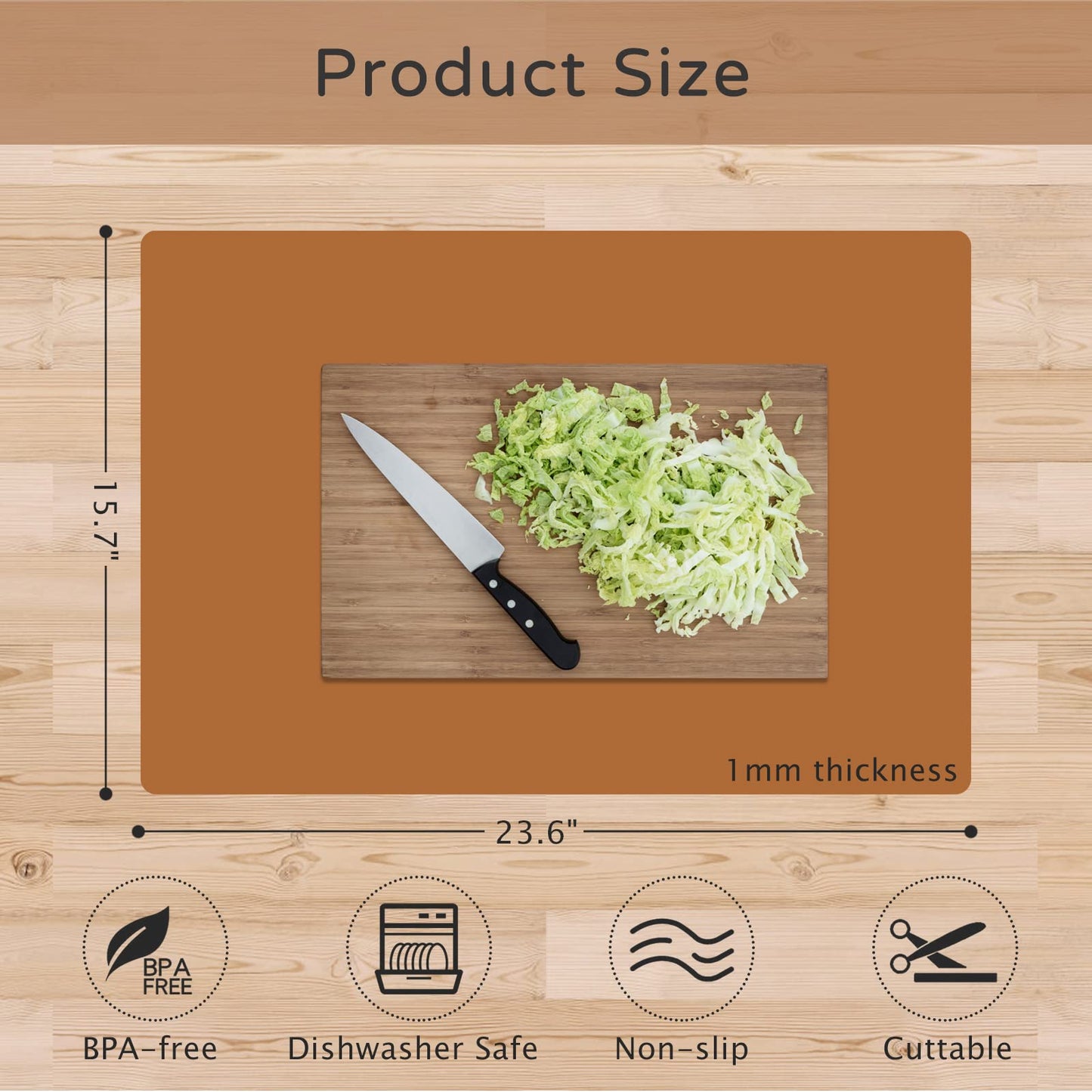 2 PCS Silicone Mats for Kitchen Counter