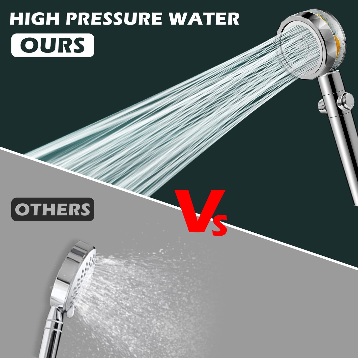 High Pressure Shower Head with Handheld