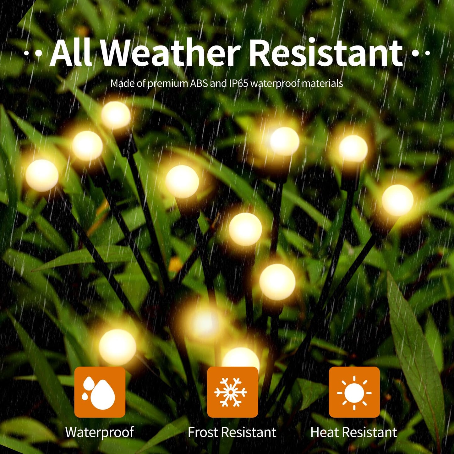 4 Packs Solar Garden Lights