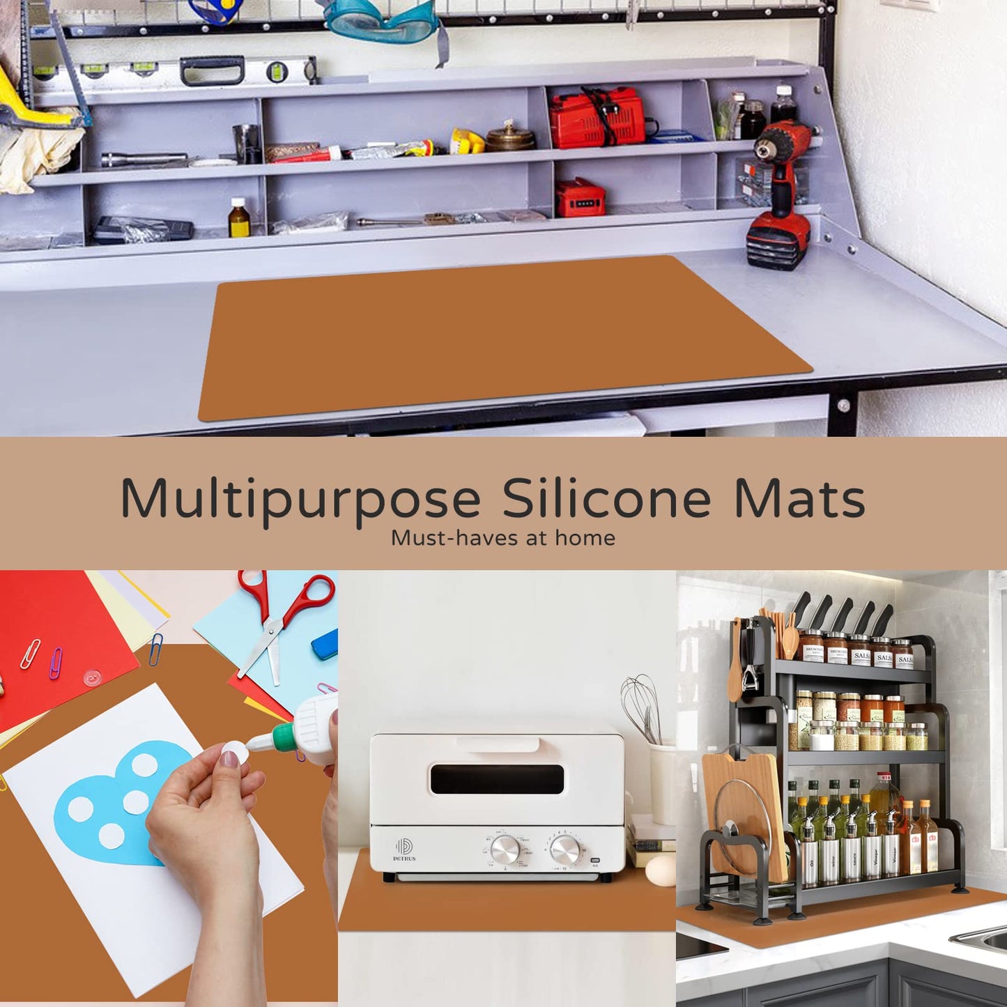 2 PCS Silicone Mats for Kitchen Counter