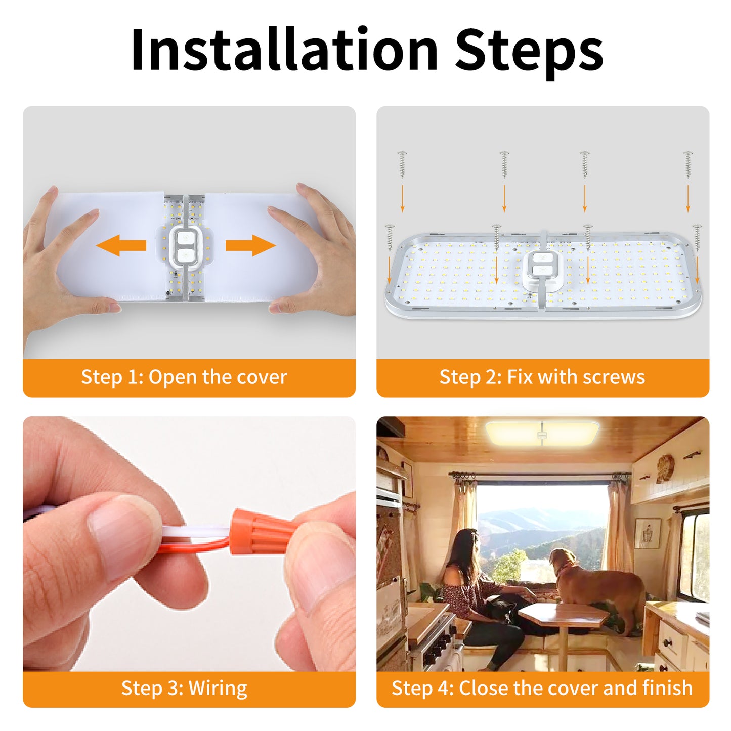 1800LM RV Lights Interior