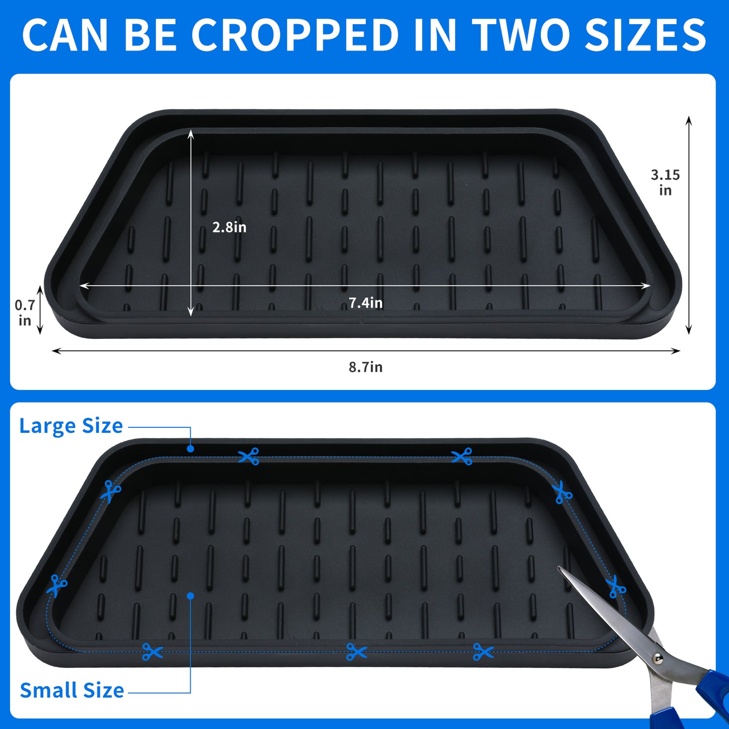 2 PCS Silicone Refrigerator Drip Catcher