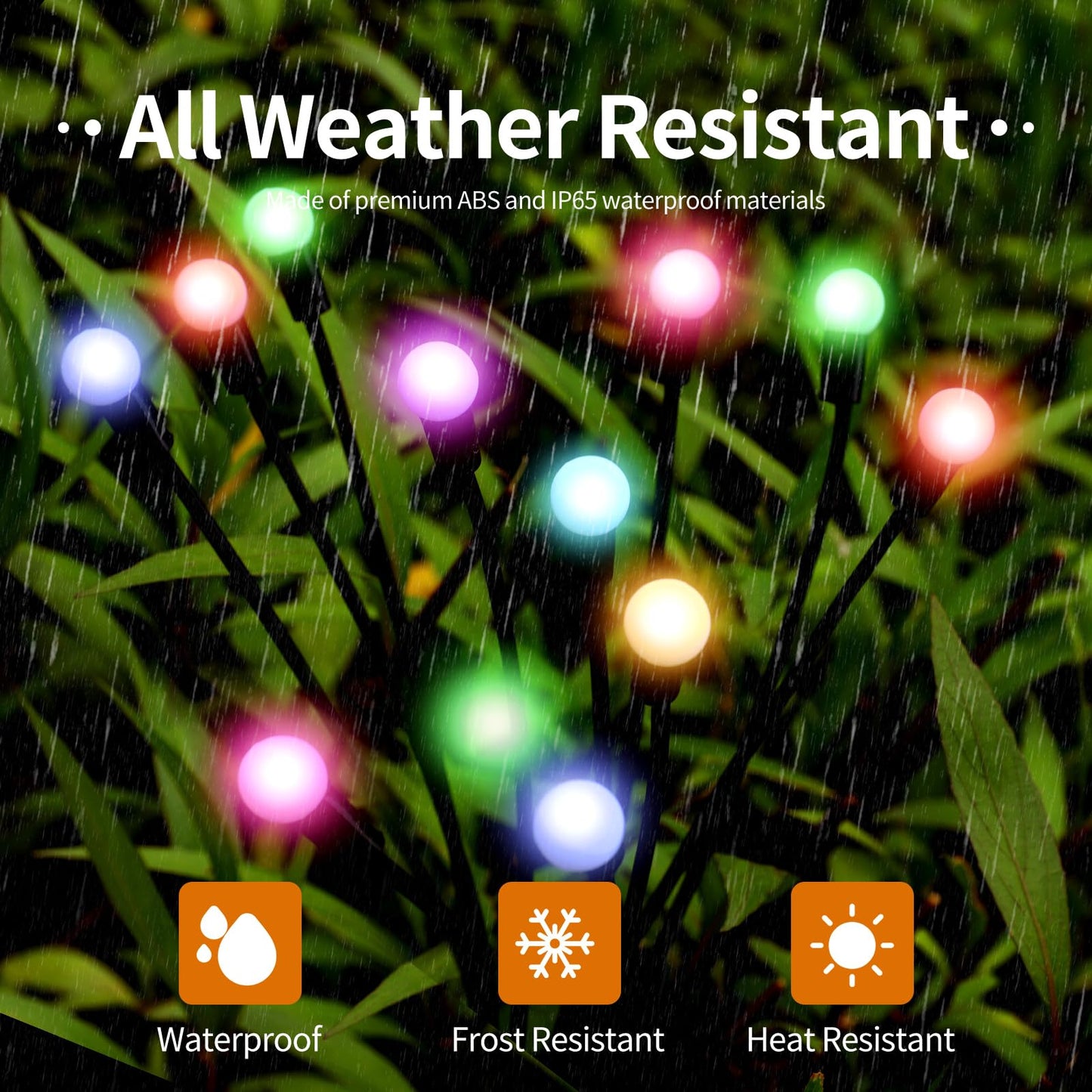 4 Packs Solar Firefly Lights
