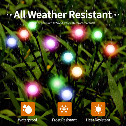 4 Packs Solar Firefly Lights