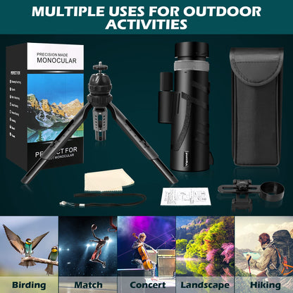 Gifts for Men 12X50 Monocular Telescope