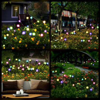 4 Packs Solar Firefly Lights